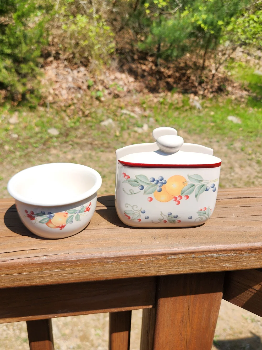 Corelle Abundance 7oz Bowl And Matching Napkin Holder